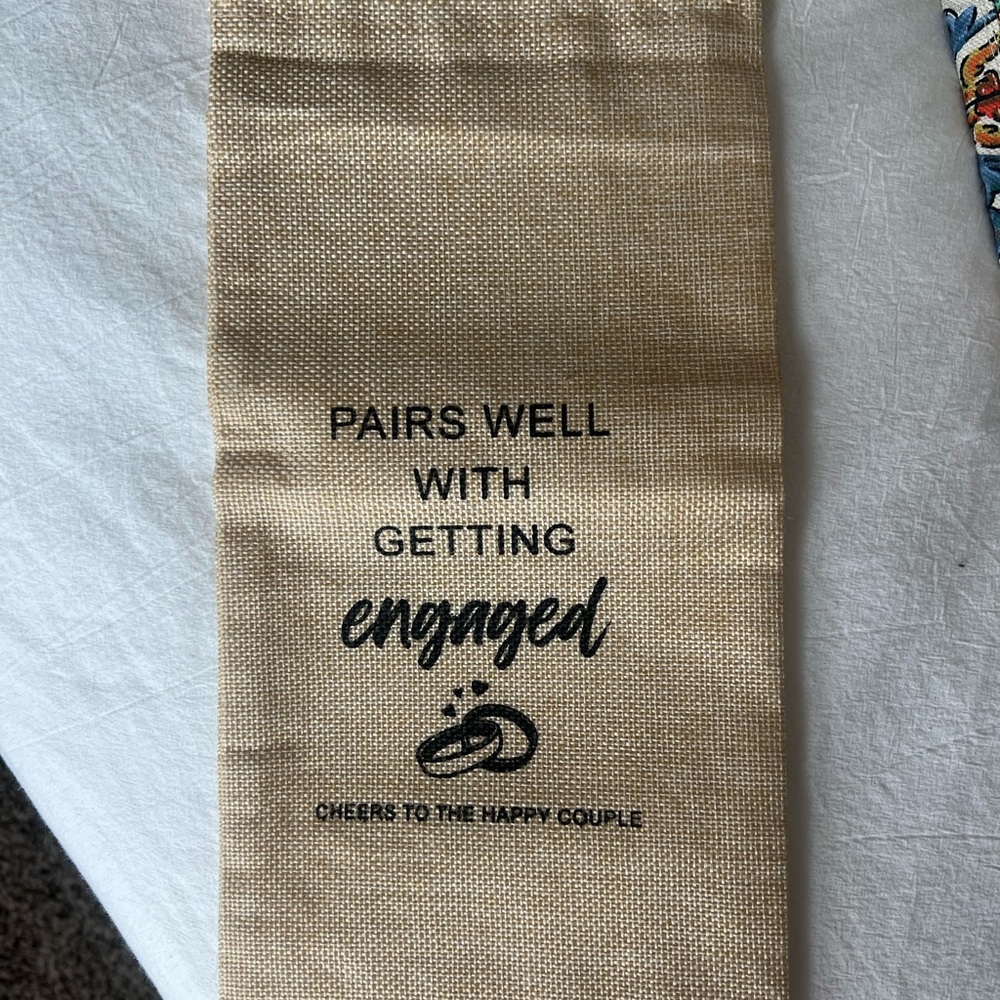 Engagement Wine Bag